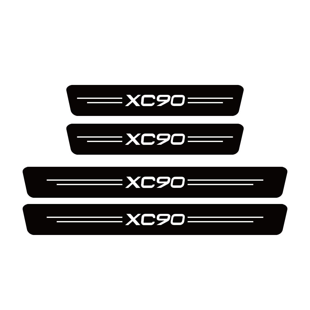 Sdyayfge Normal 4Pcs Kick Plates Car Door Sill Protector,For Volvo Xc90