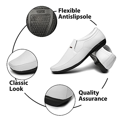 Image of Zixer Synthetic Leather Mens Formal Shoes || Office Formal Shoes Men Stylish|| Formal Shoes for Men Leather Look Slip On