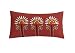 Echo Jaipur 9 by 18-Inch Polyester Fill Pillow, Red