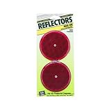 HY-KO PROD Reflector, 2 Pack, 3-1/4', Red (CDRF-5R)