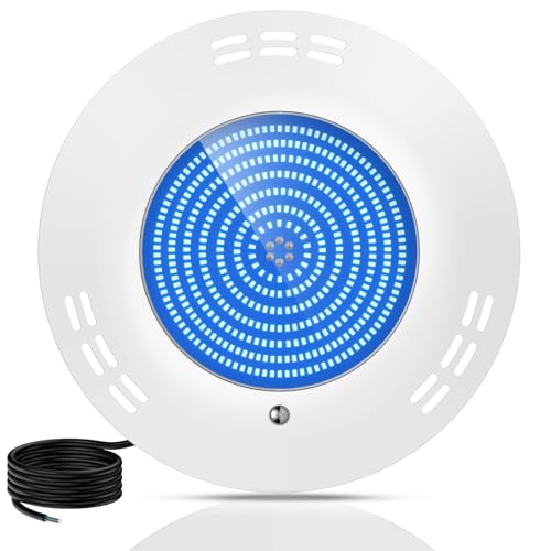 LyLmLe LED Swimming Pool Light Resin Filled Ultra-Flat, 35W Underwater Submersible Lights Surface Mounted (Equivalent 300W Halogen Bulbs), 1200lm,140° Beam Angle, IP68 Waterproof, 12V AC/DC,Pure Blue
