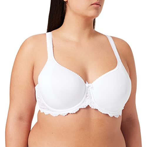Playtex Sujetador preformado con foam con aros de microfibra transpirable Mujer x1, Blanco, 80C