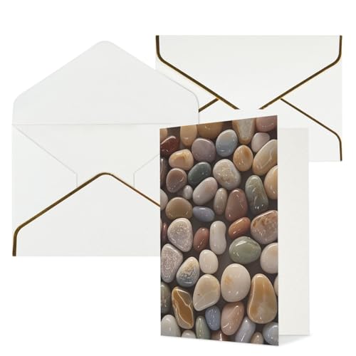 STVYUKL O[eBOJ[h t Thinking of You Card Petoskey Stone Happy Birthday  ҏ 󔒂̃J[h @ 4x6