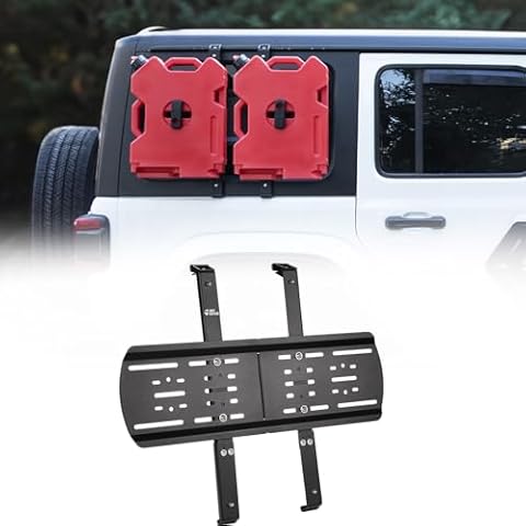 JOYTUTUS Rear Window Storage Molle Panel Kit Compatible with Wrangler JL 2018-2024(Hard Top Only), Wrangler Cargo Bracket for Recovery Traction Boards Mount Gas Can Mount Shovel Mount 1Pc Cover