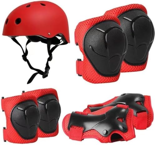 LumingLight�X�P�[�g�{�[�h �v���e�N�^�[ 7�_�Z�b�g ��� �I �G�K�[�h �w�����b�g�X�P�[�g�{�[�h�p�p�b�h �q���p�Ƒ�l�p �ی� ���[�ܕt�� (S�i2�`8��10�`20kg�j,���b�h) [���s�A���i]