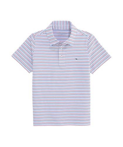 Image of Vineyard Vines Kids Bradley Stripe Sankaty Polo (Toddler /Little Kids /Big Kids)