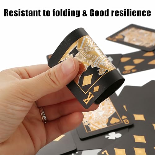Butyeak Pokerkarten, Spielkarten-Decks, wasserdichte Spielkarten, wasserdichte und leicht zu mischende PVC-Pokerkarten, Kartenspiel, Standard 54 Poker, für Party-Kartenspie, Alter 18+ – Bild 5