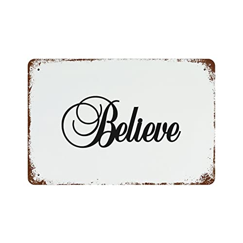 Panneau de café durable Believe Signs grand format pour décoration murale - 2