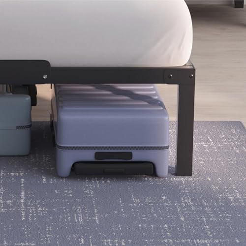 Dreamzie Bett 90x200 mit Lattenrost Metall 41cm Bettgestell 90 x 200 Robust, Leichte Montage, Umfangreicher Stauraum