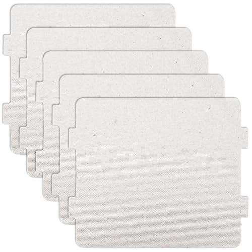 5 Stück Glimmerplatte Mikrowelle Mikrowellenofen Glimmer Platte Mica Plates Zuschneidbar Wellenleiterabdeckung Glimmerplatten Glimmerscheibe für Die Meisten Mikrowellenherde(11 × 10 × 0,04 cm)