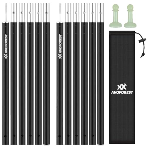 Tent Poles for Tarp, AVOFOREST Camping Tent Tarps Poles...