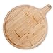 Rubberneck Bambus Pizzateller mit Saftrille, Griff und Loch - Schneidebrett für Pizza und Flammkuchen - Medium Size 45 x 35 cm
