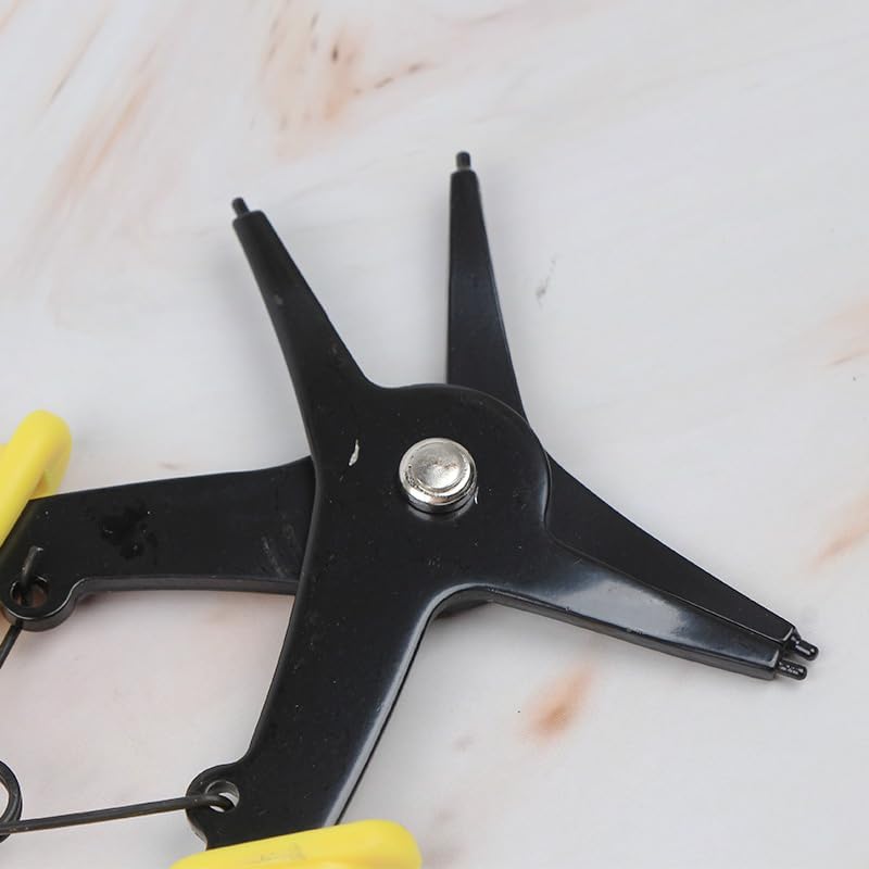 Miniatura 6 de 1 unids 2 en 1 alicates de doble propósito, alicates de circuito internos y externos, alicates de desmontaje de resorte, abrazadera interna y