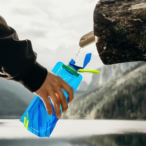 Image of Zibuyu Water Pouch 700ml, Running Bottle For Hiking, 3Pcs | Quick-Release Buckles, Leak-Resistant Carry, Soft Construction, Refillable Design for Running and Hiking