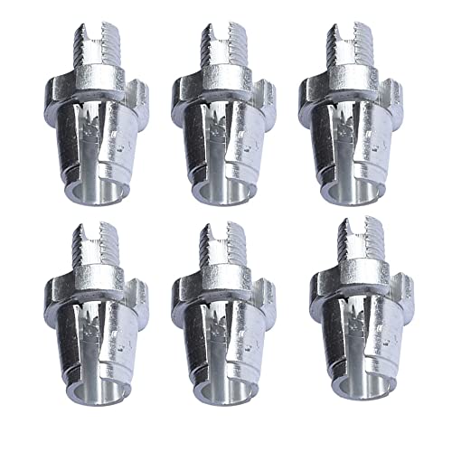 Lotatheta Lot de 6 vis de réglage pour poignée de frein M7 de 7 mm en alliage d'aluminium pour VTT, vélo de route, argent Cover