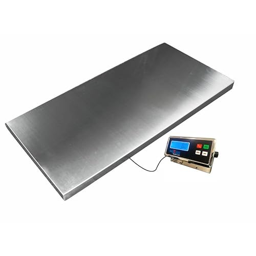 Miniatura 2 de SellEton SL-922 - Escala veterinaria para ganado, escamas de cerdo, cabra, oveja, alpaca, cerdo, granja, 43 pulgadas de largo x 20 pulgadas de ancho