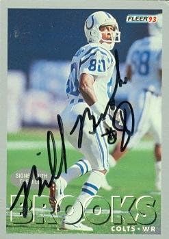 Autograph 120636 Indianapolis Colts 1993 Fleer No. 340 Bill Brooks Autographed Football Card