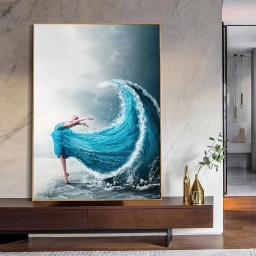 Art mural pour salon grand format afin de moderniser un mur vide - 4