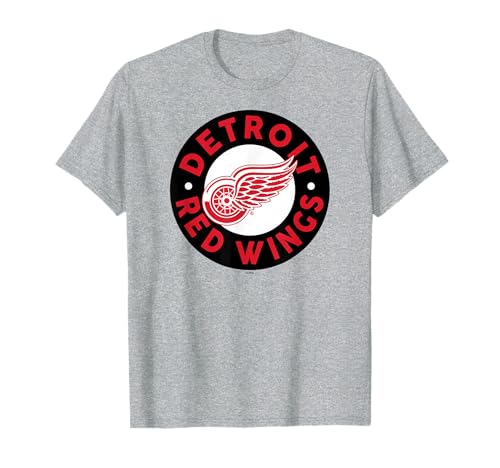 Detroit Red Wings Symbol Gray Officially Licensed T-Shirt