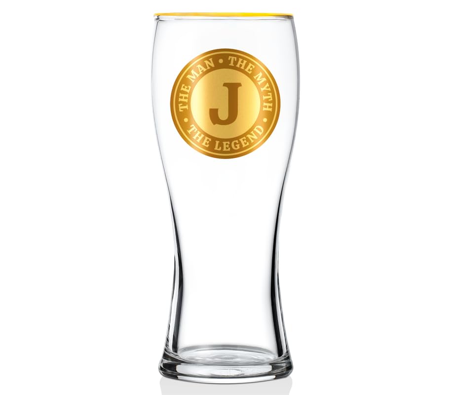 Onebttl Personalised Beer Glass for Men, Funny Custom Alcohol Gif...