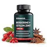 GreenLab by Nuri Berberin HCL 1200 mg – 120 Kapseln – Mit echtem Ceylon-Zimt – Hochdosiert – Für Immunsystem & Gewichtskontrolle