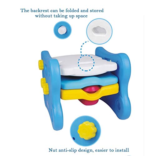 Potty Seat voor peuters Drie-in-one Potty Trainer Blue Bear Baby Toilet Pittige training - Afbeelding 6