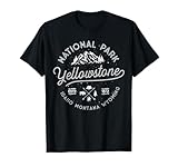 Yellowstone US National Park Bison Buffalo Vintage Men Women T-Shirt