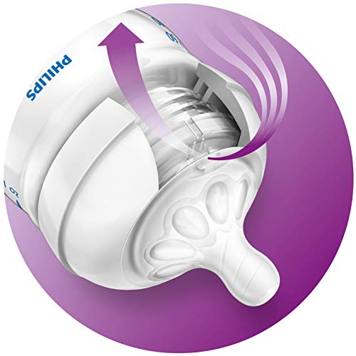 Philips Avent Natural Baby Bottle Slow Flow Nipple, 1M+, 4Pk, Flow 2, Scf652/43 #TOP4