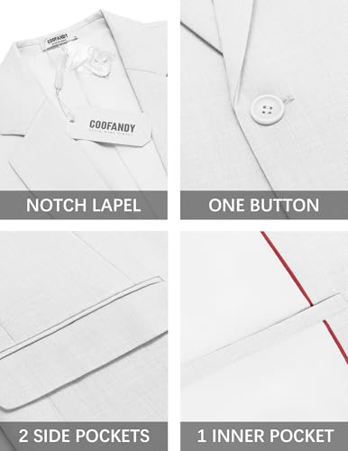 Image of COOFANDY Mens Casual Blazer Suit Jackets One Button Sport Coats Lightweight Business Sports Jackets