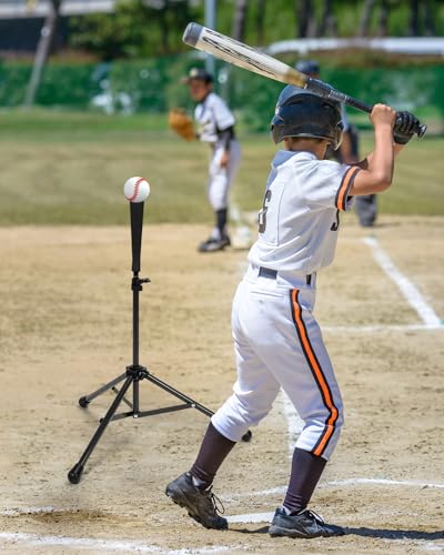 Image of Gonex Baseball Batting Tee for Kids Women & Men Travel Tee Ball Tripod for Baseball Practice Training Aid, Softball T-Ball Hitting Tee for Youth & Adult, Collapsible Portable, with Carrying Bag