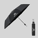 for Infiniti Concept/Q50/Q70/QX50/QX55/QX60/QX80/QX70/QX30 Strong Luxurious Windproof Car Travel Umbrella, Strong Reinforced Fiberglass Ribs, Reinforced Fiberglass Ribs UV Resistant Vinyl Coating