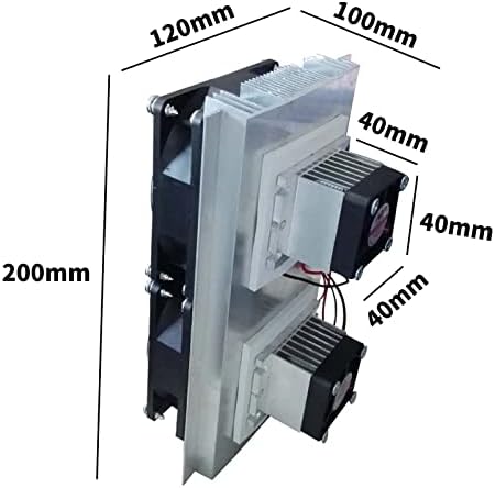 12V 120W Dual-Core Thermoelectric Cooler Peltier Refrigeration Cooling System Kit