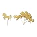 Astra Gourmet 25 Pack Gold Glitter Unicorn Cupcake Toppers Food Picks - Baby Shower Kids' Birthday Party Decors