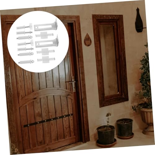Kit de Herrajes para Puertas Plegables de Closet Cabilock con Pivotes Superior Blanco miniatura 4