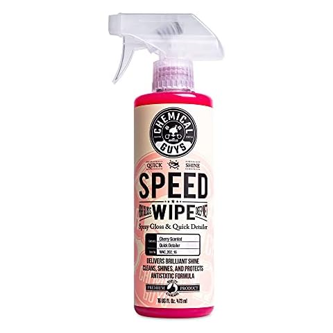 Chemical Guys WAC_202_16 Speed Wipe Quick Detailer, Safe for Cars, Trucks, SUVs, Motorcycles, RVs & More, 16 fl oz, Cherry Scent Cover