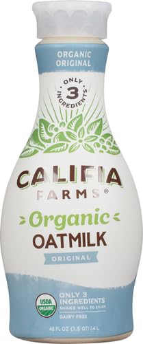 Califia Farms - Organic Original Oat Milk 48 Oz Dairy Free Plant Based Vegan Non GMO USDA Organic — view 3