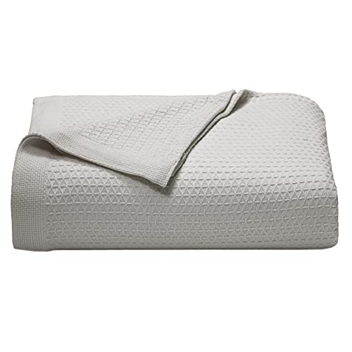 Nautica Baird Cotton Blanket, Grey, Twin