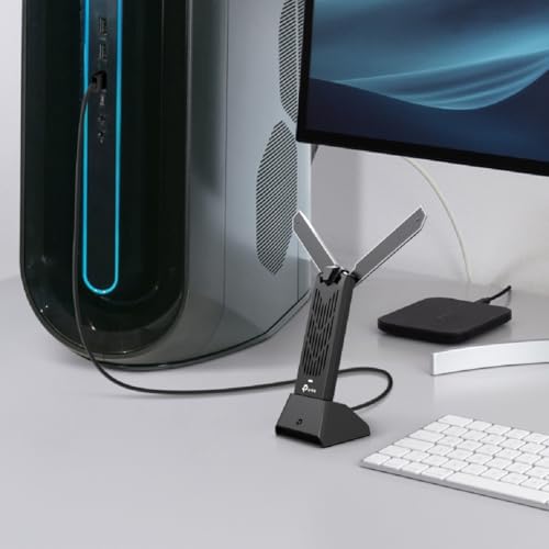 Image of TP-Link Archer TBE400UH Wi-Fi 7 WLAN Stick for PC, BE6500 Tri-Band USB WLAN Adapter with High Performance Antenna, MU-MIMO, WPA3, USB 3.0, Only Compatible with Windows 10 /11