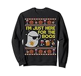 Funny Here for the Boos Sweatshirt Ugly Halloween Sweater Sweatshirt
