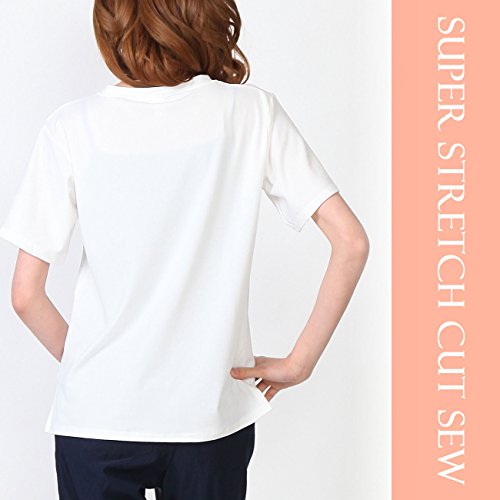 最安値 レディース カットソー 丸首 半袖 無地 Tシャツ シンプル 白 スリーブ 袖 Tシャツ 夏 女性の おしゃれ ラグラン 速乾 カラー クール 通勤 Aライン Uv ビジネス 夏用 薄手 Off White ゆったり ブラック Mの価格比較