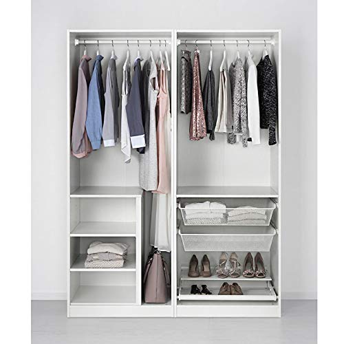 Ownmy 6 Packs Closet Rod End Supports Curtain Flange Rod Holder 1-1/4" Diameter, U Shaped Stainless Steel Closet Pole Sockets Opening Flange Rod Bracket For Closet Shelf Wardrobe Shower Curtain, White #TOP6