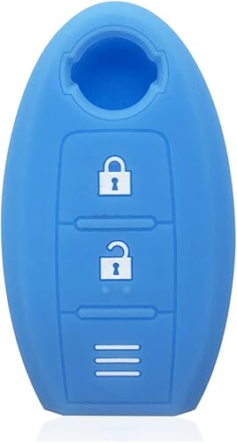 Miniatura 10 de OYTHO Car Key Cover,for Nissan Qashqai J10 Teana Pulsar March Micra Juke Note Sylphy X-Trail Bluebird Tiida Silicone Car Key Remote Key Cover
