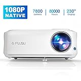 Bestes Seherlebnis - 32-230-Inch Projektionsgröße & Ein Eingebaute 4Ω und 3W Stereo-Lautsprecher. Big Screen Entertainment und Lautsprecher lassen Sie sich wie in einem echten Kino fühlen.Der Beamer ist mit mehreren Ports, wie USB, HDMI, AV, USB, Y.Pb.Pr und VGA ausgestattet.