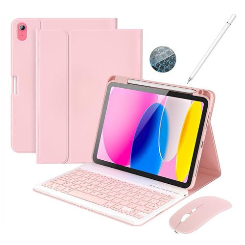 Funda teclado para iPad evita golpes y escribe más rápido con teclado desmontable y lápiz