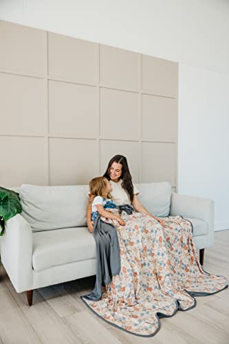 Image of Copper Pearl Jumbo 3-Layer Baby Blanket: Soft Baby Quilts for Boys and Girls | Breathable, Cozy, Toddler Blanket | Baby Quilt for Newborns | 60x72 Premium Material | Eden