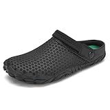 Mishansha Men's Barefoot Shoes Lightweight Breathable Hiking Sneakers Slip on Sandals Garden Clogs Mesh Water Shoes Black
