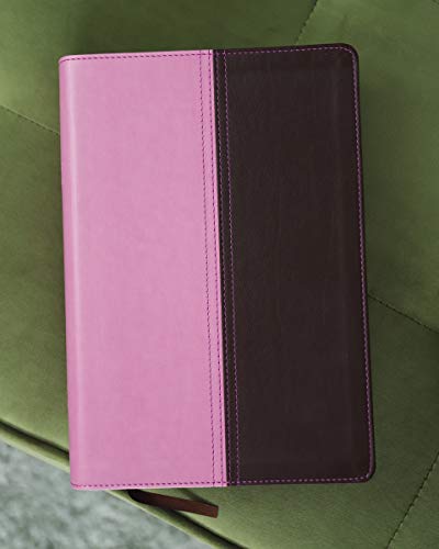 Niv, Kjv, Parallel Bible, Large Print, Leathersoft, Pink/Brown: The World's Two Most Popular Bible Translations Together #TOP2