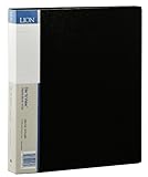Lion File-N-View Presentation Display Book, 36-Pocket, Black, 1 Book (41036-BK)