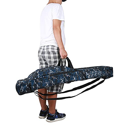 MISSFOX 1,2 Mt Angeltasche Klapp Angelrute Rollentasche Angelrute Angelgerät Box Aufbewahrungstasche Reise Umhängetasche – Bild 3