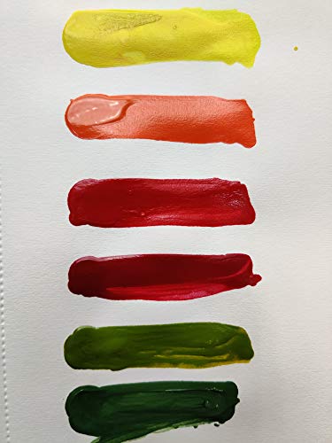 Image of BRUSTRO Professional Artists � Fluid Acrylic 20 ml Tropical Paradise Set of 6 with Pouring Medium 200 ml